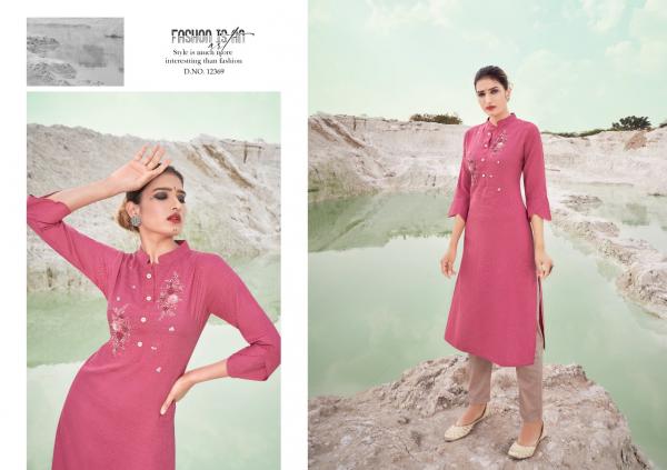 Kalaroop Omega Rayon Designer Kurti 